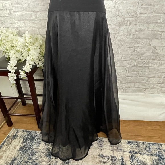 Tadashi Shoji Vintage Black Nylon Sleeveless Gown (RARE) Size 4 - Picture 4 of 8